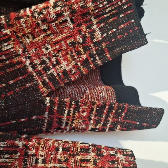 Ming Wang Red and Black Plaid Cardigan Jacket Size M - Picture 7 of 12